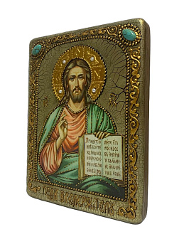 Икона Господь Вседержитель из дуба в футляре