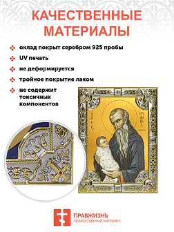 Икона Стилиан Пафлагонский преподобный