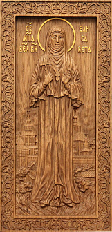 Икона резная Елизавета