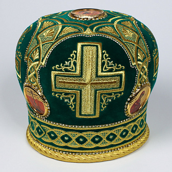 Митра №106 бархат вышивка а/м фоторамки, стр.дорожки, в футляре