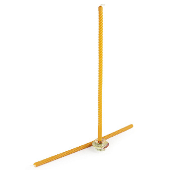 Свеча формовая Витая (40см, 7ч), ЖЕЛТАЯ