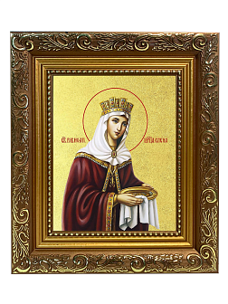 Икона "Елена", св. равноап. царица, с золочением поталью, 10019-УЛ