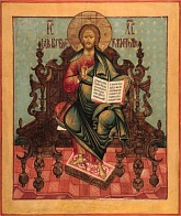 Икона Господь Иисус Христос на троне