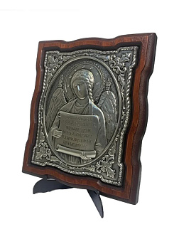 Икона Ангел Хранитель Благословение дома СЕРЕБРО нет эмали