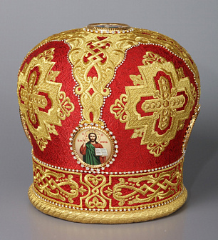 Митра №049 глазет вышивка а/м фоторамки стр.дор. в футляре