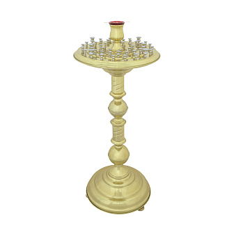 Подсвечник №4 на 50 свечей лак~