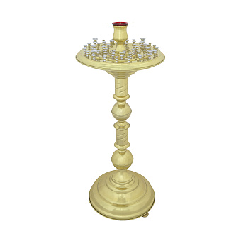 Подсвечник №4 на 50 свечей лак~