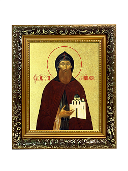 Икона "Даниил Московский", св. блгв. кн., с золочением поталью, 09034-УЛ Икона "Даниил Московский", св. блгв. кн., с золочением поталью, 09034-УЛ