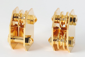 Завеса на царские врата с трубой золочение