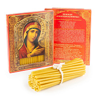 Свечи сорокоустные №50 (40шт, 19см, 1,7ч), Скоропослушница