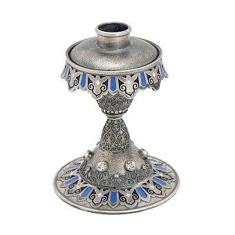 Подсвечник №20 литьевой, эмаль / серебрение Подсвечник №20 литьевой, эмаль / серебрение