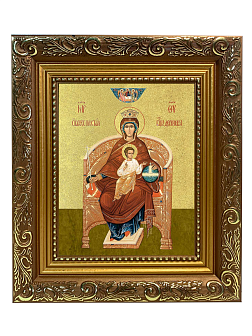 Икона Божией Матери "Державная" с золочением поталью, 03016-УЛ