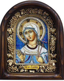 056 Именная икона ГАЛИНА Коринфская, Мученица (БИСЕР) 056 Именная икона ГАЛИНА Коринфская, Мученица (БИСЕР)