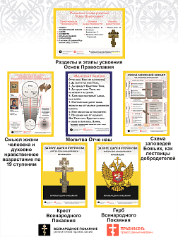 002 Набор плакатов Основ Православия Святой Руси, формат А3