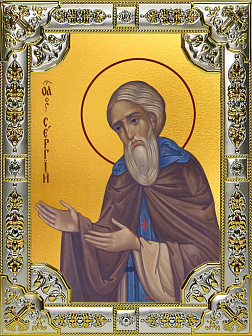 Икона Сергий Радонежский