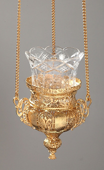 Лампада подвесная №4 литье / золочение / серебро (УИН)