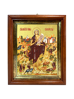 Икона "Мария Египетская", св. прп., с золочением поталью, 10037-УЛ