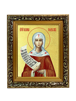 Икона "Мелания Римляныня", св. прп., с золочением поталью, 10М2-УЛ