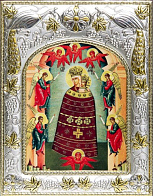Икона Пресвятой Богородицы ПРИБАВЛЕНИЕ УМА (СЕРЕБРЯНАЯ РИЗА)