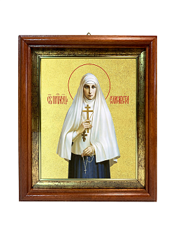 Икона "Елизавета", св. прпмч. вел. кнг., с золочением поталью, 10021-УЛ Икона "Елизавета", св. прпмч. вел. кнг., с золочением поталью, 10021-УЛ