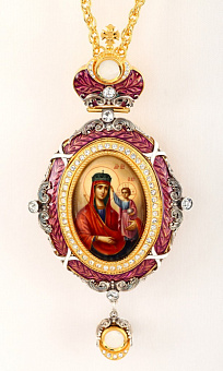 Панагия №24 серебро эмаль (УИН)