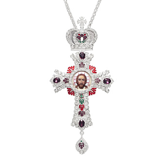 Крест наперсный №164 / золочение / серебро эмаль (УИН)