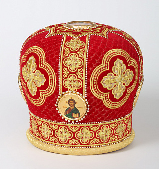 Митра №113 бархат вышивка а/м , фоторамки,стр.дорожки в футляре