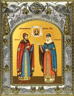 Икона Петр и Феврония, благоверные князья