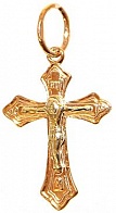 Крест православный из золота из коллекции "Православие" 0,88 грамм