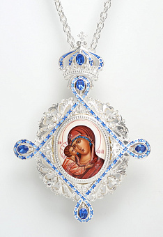 Панагия №80 серебро эмаль (УИН)