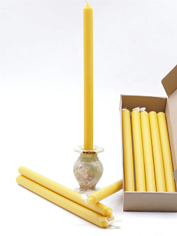 Свеча формовая №4 (37см, 8ч), ЖЕЛТАЯ