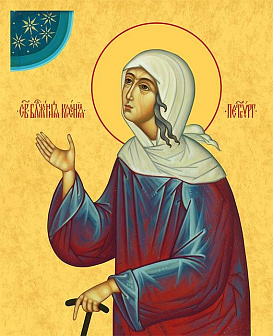 Образ святой Ксении Петербуржской, блаженной, Христа ради юродивой, 10К3