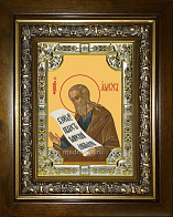 Икона Амос пророк в деревянном киоте