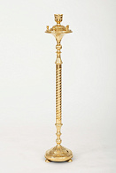 Подсвечник выносной №4 на 5 свечей чеканка золочение