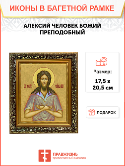 Образ святого Алексия Человека Божия, преподобного, 09008