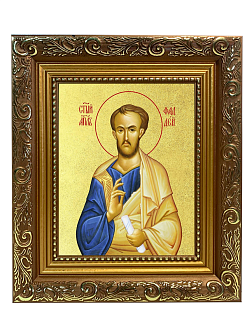 Икона "Фаддей", св. апостол из семидесяти, с золочением поталью, 09Ф3-УЛ