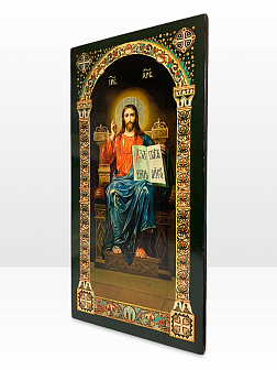 Царская икона 057 Спас на троне большая
