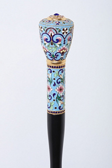 Посох №24 неразборный филигрань, эмаль, роспись / золочение