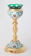 Лампада напрестольная №2 роспись / золочение