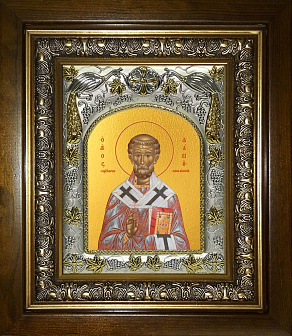 Икона Фавий, в деревяном киоте Икона Фавий, в деревяном киоте