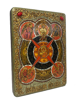 Настольная икона ''Преображение Господне'' на мореном дубе