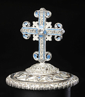 Крест на митру № 5 серебро эмаль