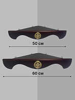 Набор полки угловые для икон Херувим цвет вишня 2 шт 50 и 60 см