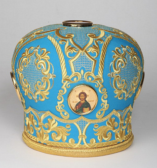 Митра №040 шерсть вышивка а/м  фоторамки в футляре