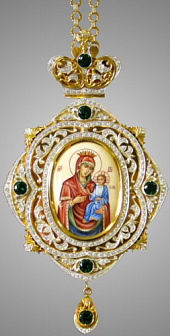 Панагия №1286 / золочение / серебро финифть (УИН)