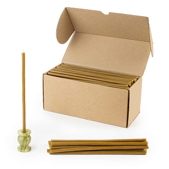 Свечи церковные восковые (100%) № 60 (коробка 1кг)