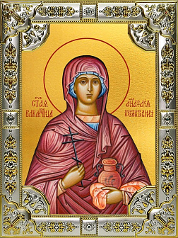 Икона АНАСТАСИЯ Узорешительница, Великомученица (СЕРЕБРЯНАЯ РИЗА)