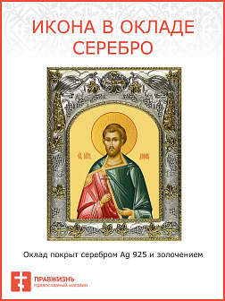 Икона освященная "Дион Римский ,мученик"