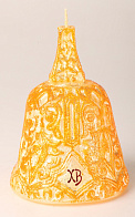 Свеча пасхальная ''Золотой колокол'' с орнаментом