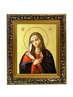 Икона Божией Матери "Умиление" с золочением поталью, 03078-УЛ